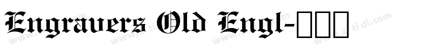 Engravers Old Engl字体转换